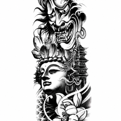 Tattoo arm sleeve mask